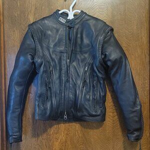 Harley Davidson Womens Small Black Leather Jacket